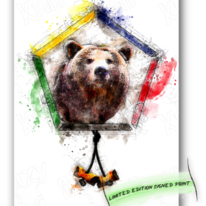 Wood Badge Bear water color