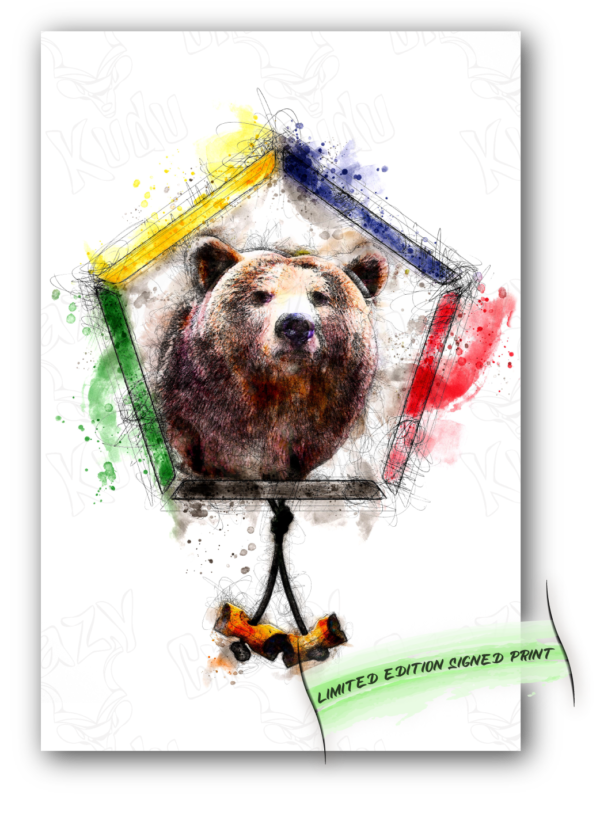 Wood Badge Bear water color