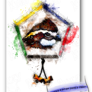 Wood Badge Bobwhite watercolor