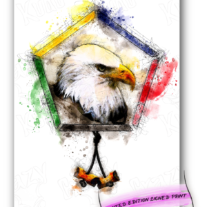 Wood Badge Eagle water color