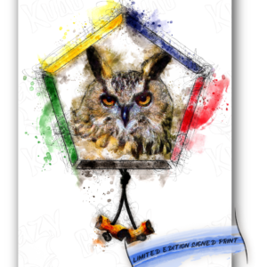 Wood Badge Owl water color