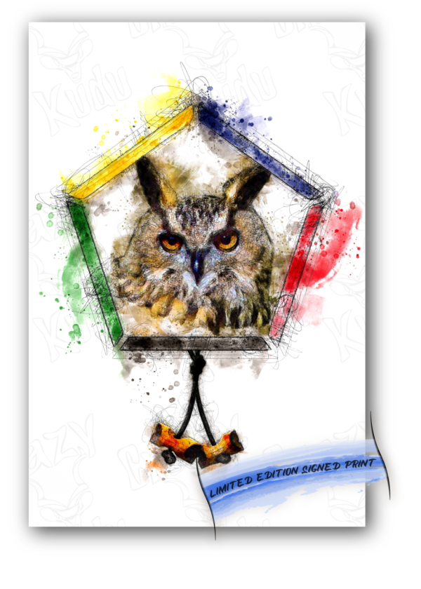 Wood Badge Owl water color