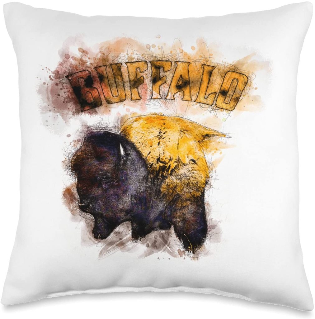 Buffalo Plush Pillow